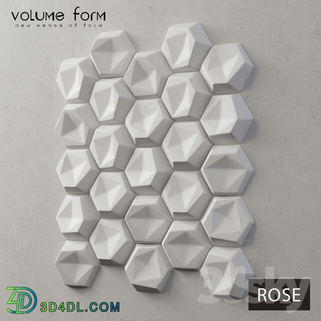 3D panel - _OM_ ROSE