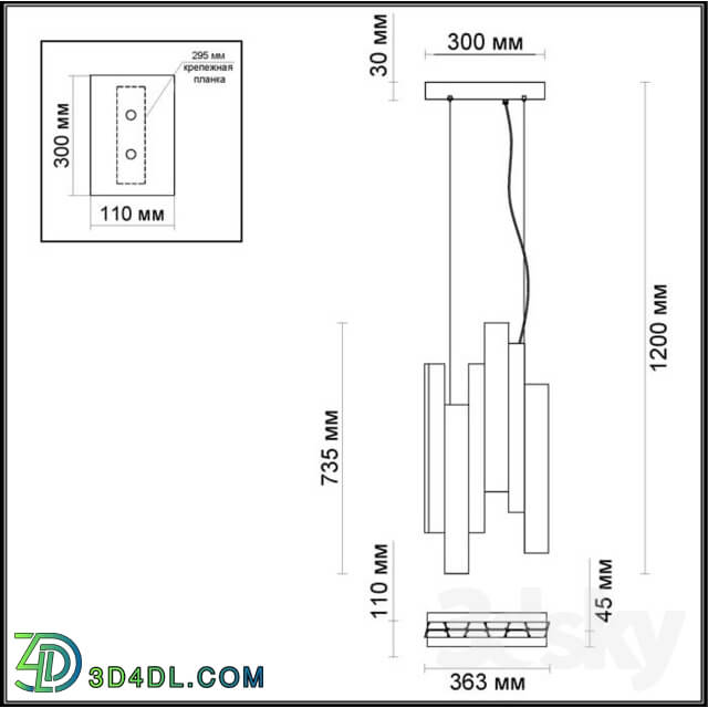 Ceiling light - Chandelier ODEON LIGHT 4014 _ 71L_ 4014 _ 99AL_ 4014 _ 99L PIANO