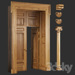Doors - Classic wooden doors and carved elements 