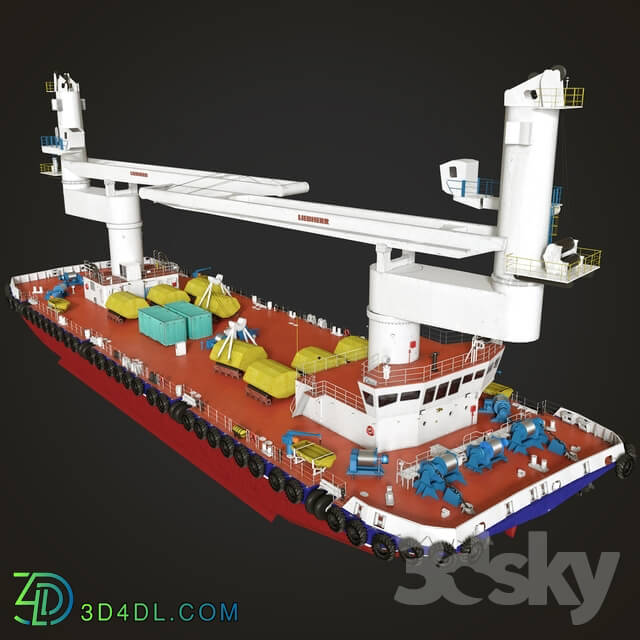 Transport - Crane barge