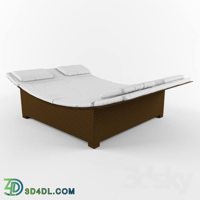 Other architectural elements - Lounger from artificial rattan Lounge LSG-14