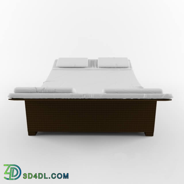 Other architectural elements - Lounger from artificial rattan Lounge LSG-14