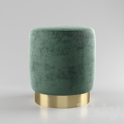 Other soft seating - Osman Green pouf 