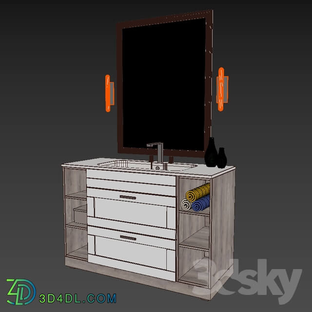 Wash basin - WC-Tumb _Cabinet with sink for the bathroom_