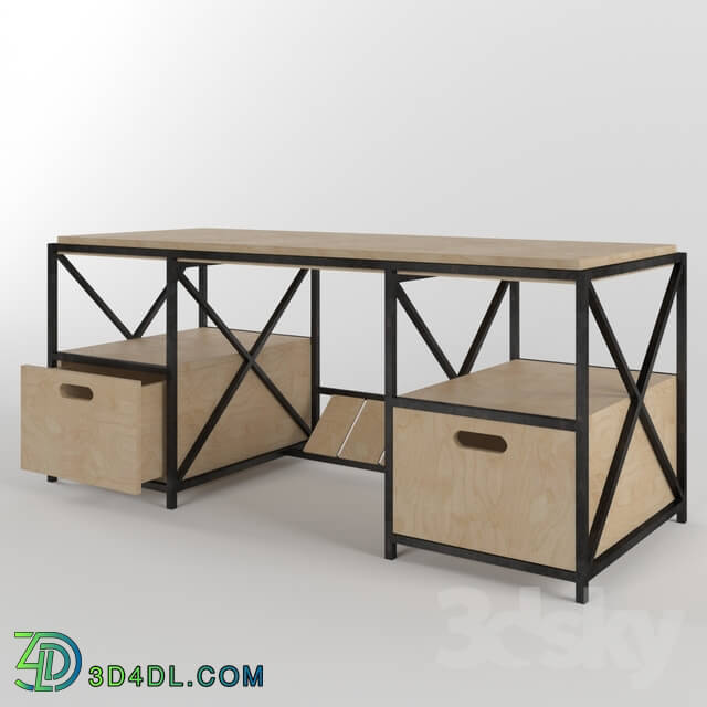 Office furniture - FWF_OF01_Modern_Desk