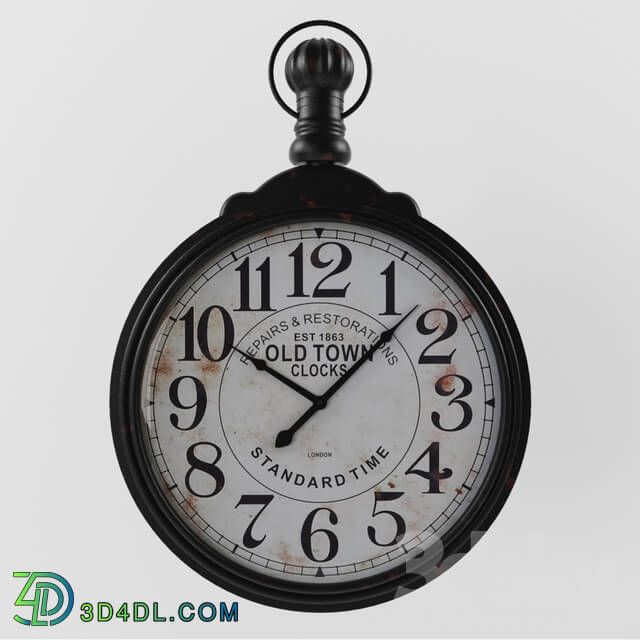 Watches _ Clocks - Metal wall clock