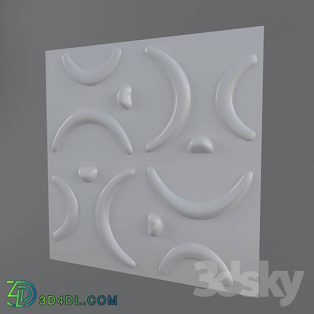 Decorative plaster - 3d panel