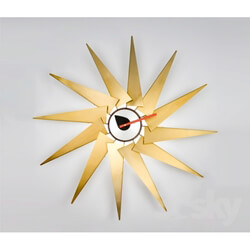 Other decorative objects - George Nelson Turbine Clock by Vitra 