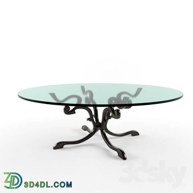 Table - Round glass table