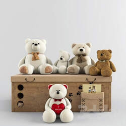 Toy - play set with bears 