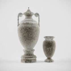 Vase - Stone Urn and Vase 