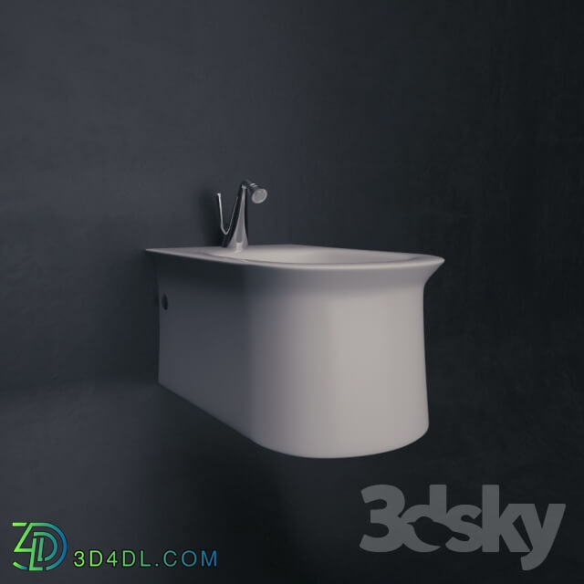 Toilet and Bidet - Gessi Cono Bidet with Mixer