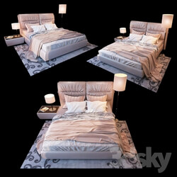Bed - Bed linen_ bed Milana Blest_ lighting Alfa Lex 