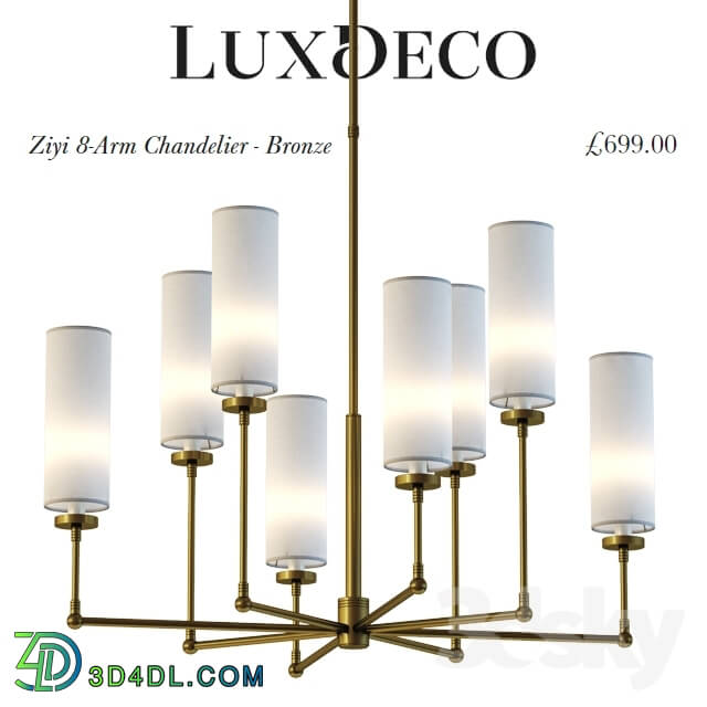 Ceiling light - LuxDeco _ ZIYI 8-ARM CHANDELIER