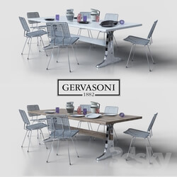 Table _ Chair - Gervasoni Brick 