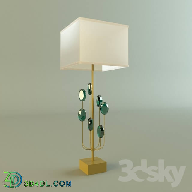 Table lamp - Table emerald lamp