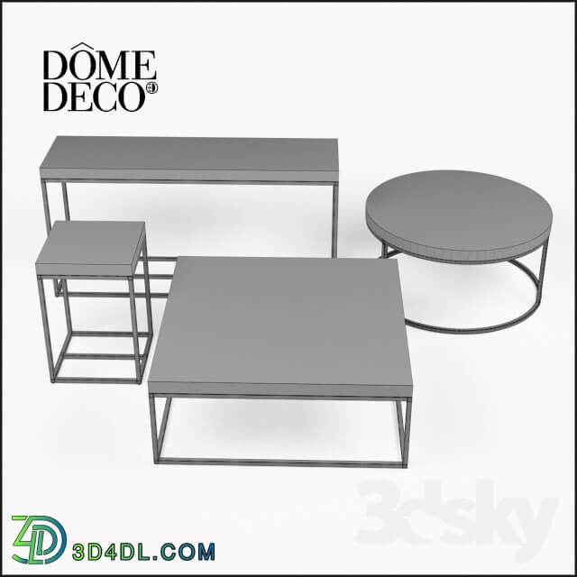 Table - Dôme Deco.Bronco Coffe Table Set.