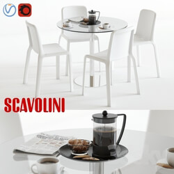 Table _ Chair - Scavolini Loop and Snow 