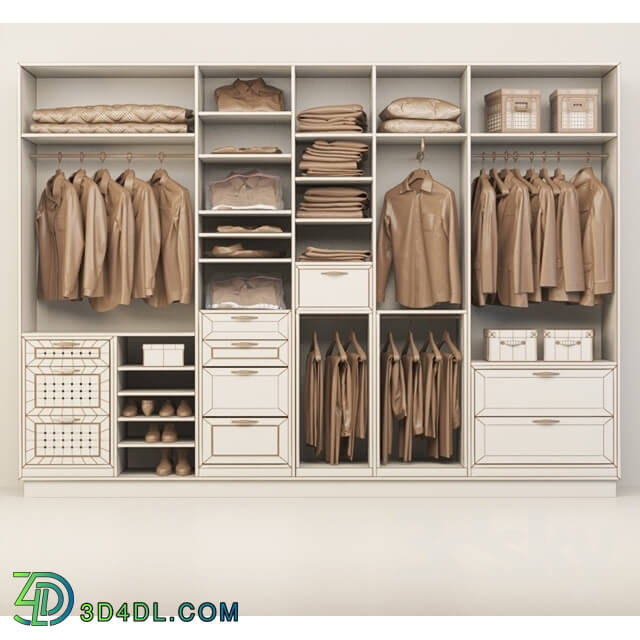 Clothes and shoes - Set for clothes and shoes cabinet