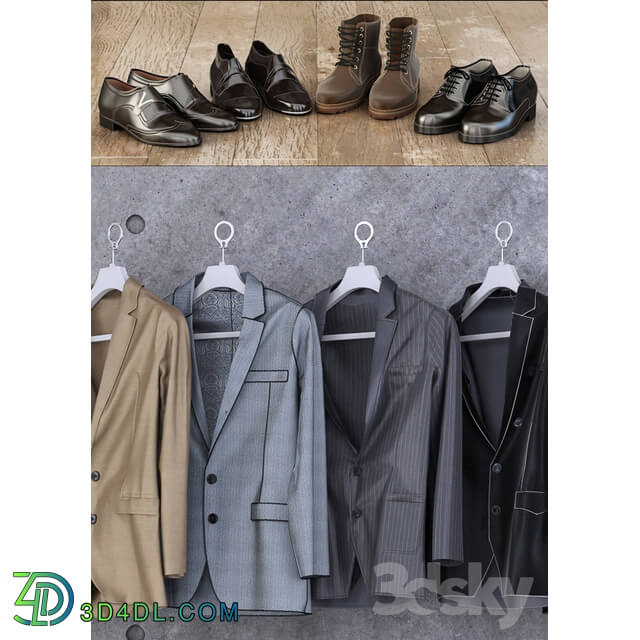 Clothes and shoes - Set for clothes and shoes cabinet