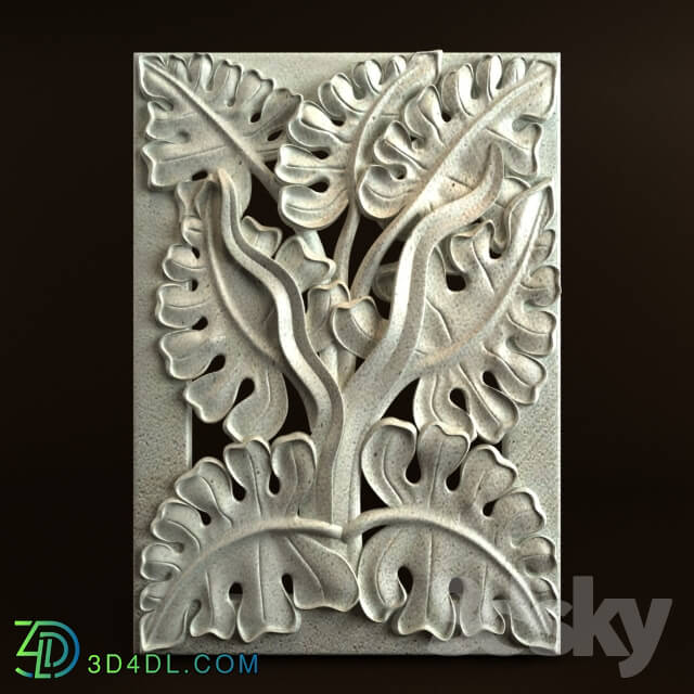 Decorative plaster - Nature Carving Ornament 022