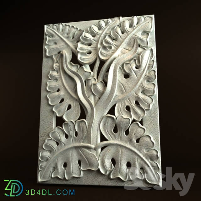 Decorative plaster - Nature Carving Ornament 022