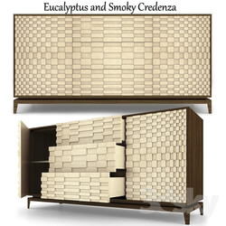 Sideboard _ Chest of drawer - Eucalyptus and Smoky Credenza 