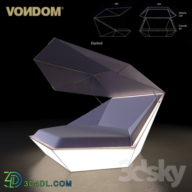 Other soft seating - Vondom _ Faz Daybed Parasol