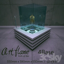 Fireplace - biokamin_ArtFlame_4base 