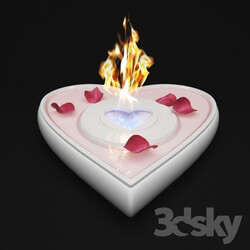 Fireplace - Bio Fireplace Heart _concept_ 