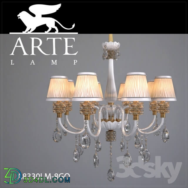 Ceiling light - Chandelier ArteLamp A8330LM-8GO