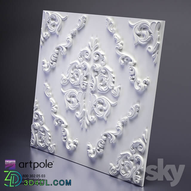 3D panel - Plaster 3d panel Versalle from Artpole