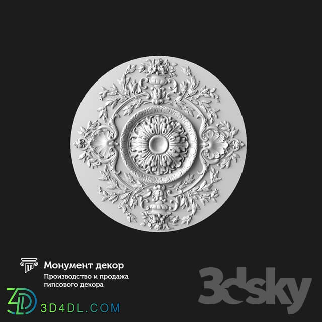 Decorative plaster - OM Mortise socket PBT 01