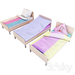 Bed - A set of cots. 