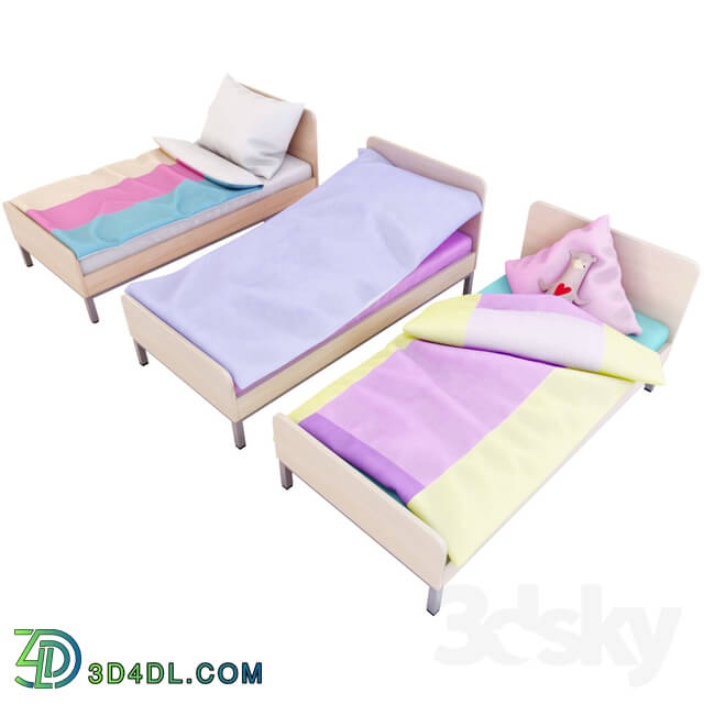 Bed - A set of cots.