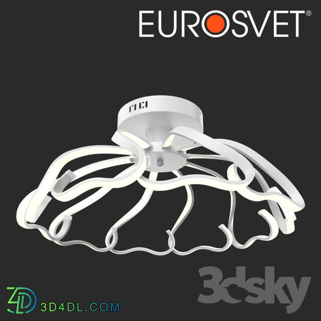 Ceiling light - OHM LED ceiling light Eurosvet 90095_10 white