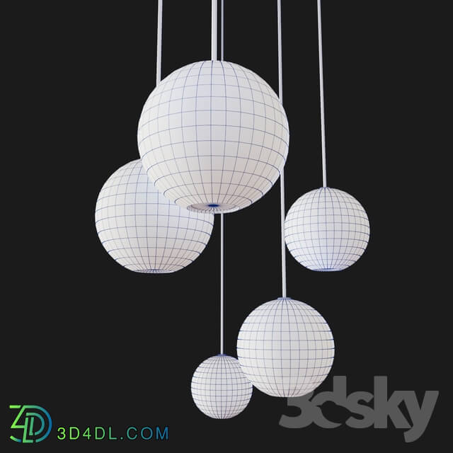 Ceiling light - Lofter Wooden Sphere