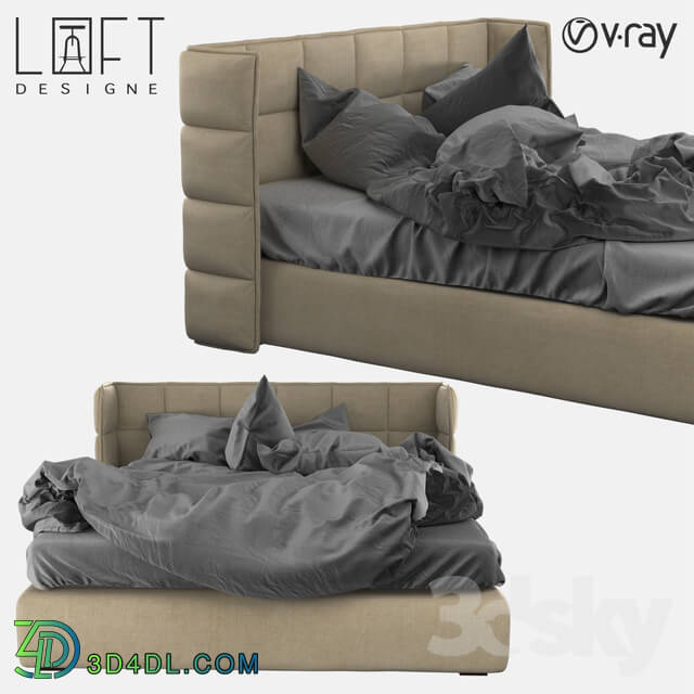 Bed - Bed LoftDesigne 4115 model