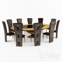 Table _ Chair - Dining table with chairs 