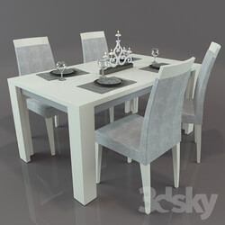 Table _ Chair - Perfecta Ivory 
