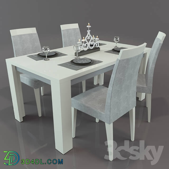 Table _ Chair - Perfecta Ivory