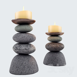 Other decorative objects - Decorative candle holders on the marine theme 