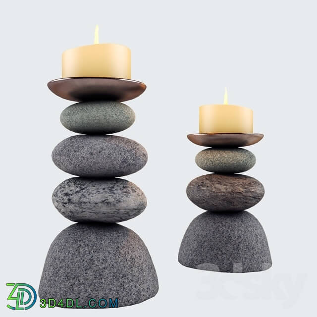 Other decorative objects - Decorative candle holders on the marine theme