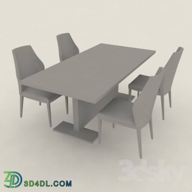 Table _ Chair - table with chairs