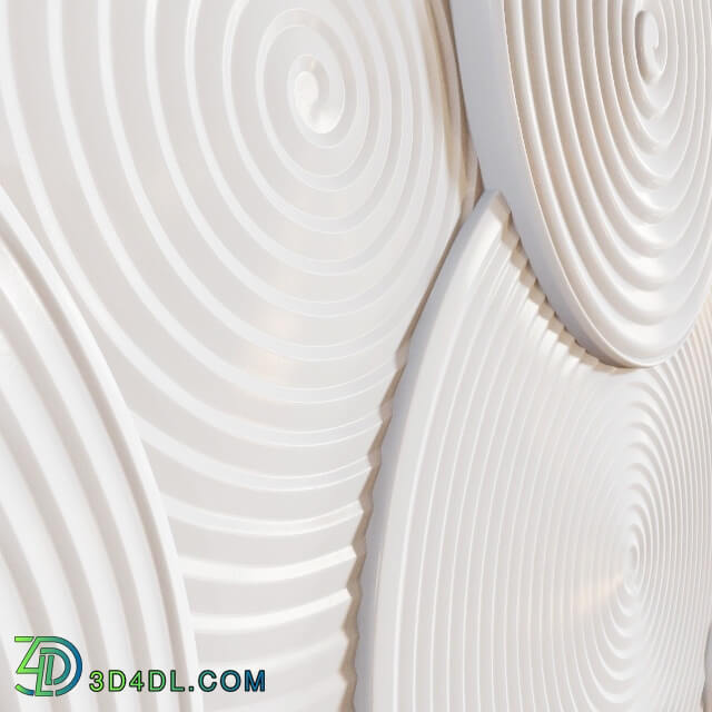 3D panel - 3d panel spiral elements