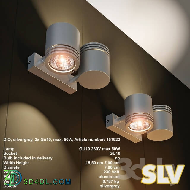 Wall light - SLV DIO_ 2 x GU10