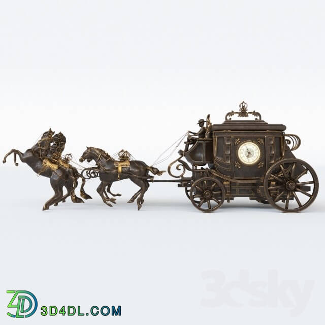 Other decorative objects - Coach clock