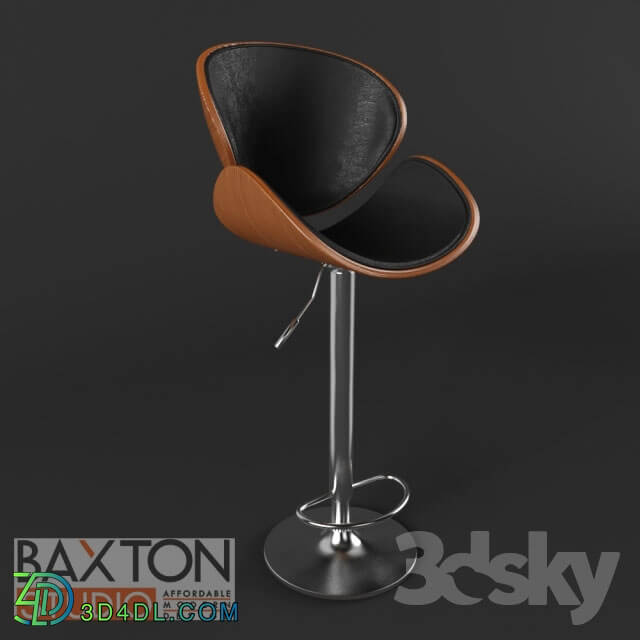 Chair - Crocus walnut bar stool by Baxton studio