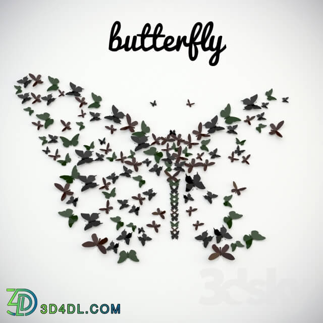 Other decorative objects - Pano _quot_butterfly_quot_