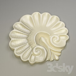 Decorative plaster - Shell with pattern 